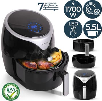 Airfryer XXL - 7-in-1 - 1700 Watt - Zwart, Verzenden, Nieuw
