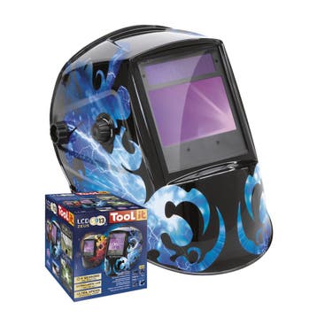Automatische lashelm GYS Zeus LCD 5-9/9-13G kleur blauw, Doe-het-zelf en Verbouw, Verzenden, Nieuw, Tig