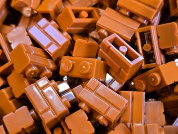 Lego Onderdelen - New Brick Modified 1 x 2 with Masonry, Kinderen en Baby's, Nieuw