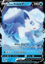 Alolan Vulpix V 033/195 Silver Tempest, Ophalen of Verzenden, Nieuw, Losse kaart, Foil