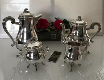 Christofle - Koffieservies - Modèle Pompadour -