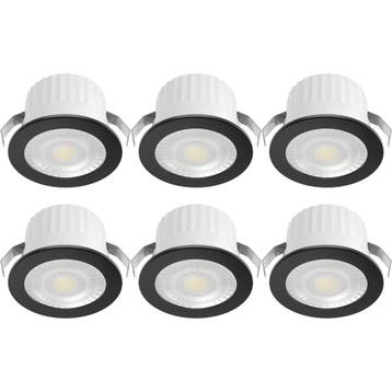 LED Veranda Spot Verlichting 6 Stuks - Brinton Glowix - 3W, Ophalen of Verzenden, Nieuw, Overige fittingen, Plafondspot of Wandspot