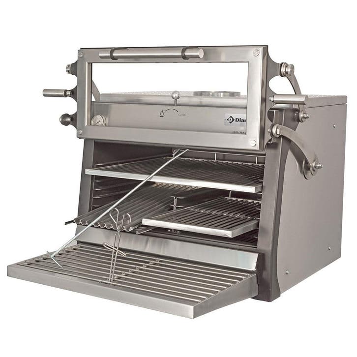 Houtskooloven-bbq, GN 1/1 + Gn2/4 (75 Kg/h)- Hefbare Deur/ro, Zakelijke goederen, Horeca | Keukenapparatuur, Nieuw in verpakking