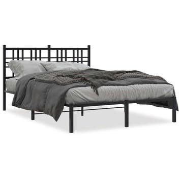 Metalen Bed 120x200 Zwart | Tweedekansje | OP=OP, Ophalen of Verzenden, Zo goed als nieuw, Twijfelaar, 120 cm