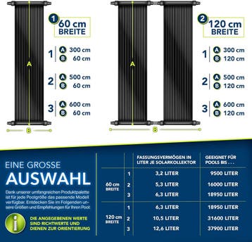 Zwembad verwarming - Solar mat - 120x300 cm - Zwart - Tillve, Verzenden, Zo goed als nieuw