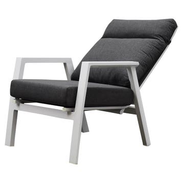 Vegas lounge balkonset 3 delig verstelbaar aluminium wit, Ophalen of Verzenden, Nieuw, Aluminium