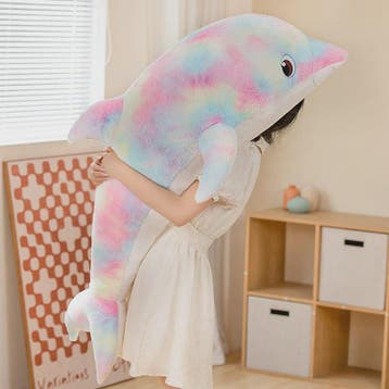 Zachte Kleurrijke Dolfijn Pluche Knuffel - 50cm - Leuk Cadea