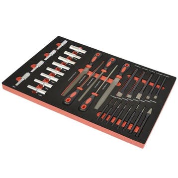 Vijlenset voor metaal – lange doppen – centerpons – drevel, Ophalen of Verzenden, Nieuw