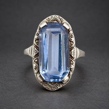 Zilver - Ring - Art Deco ca. jaren dertig