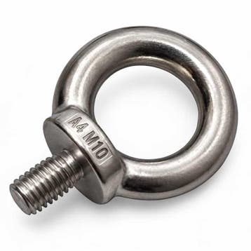 Rvs Oogbouten M10 Din 580, Verzenden, Nieuw