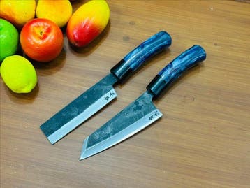 Keukenmes - Bunka & Nakiri - Handgemaakt Japans staal,