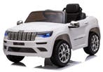 Kinderauto, JEEP GRAND CHEROKEE, wit, leder, rubber, NIEUW!, Ophalen of Verzenden, Nieuw