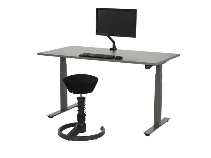 Compleet antraciet Zit sta bureau YOUP03  160x80, Huis en Inrichting, Bureaus, Ophalen of Verzenden