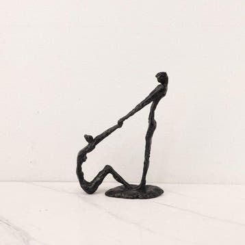 sculptuur, “Reaching Hands” - 29 cm - Metaal