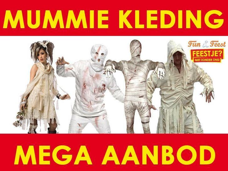 Mummie kleding - Mega aanbod mummie pakken, Kleding | Heren, Carnavalskleding en Feestkleding, Kleding, Nieuw, Ophalen of Verzenden