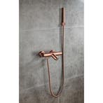 Thermostatische Badkraan BWS Koper met Handdouche Geborsteld, Ophalen of Verzenden, Nieuw, Kraan