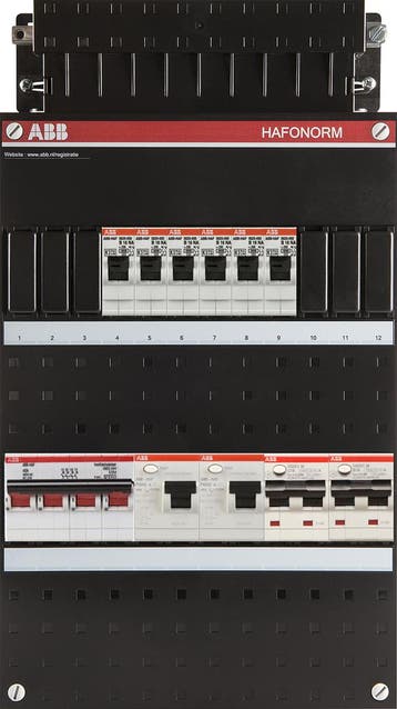 ABB Hafonorm PV-WP-Groepenkast | HS 40A - 6 groepen 2 x ALS, Ophalen of Verzenden, Nieuw, Groepenkast