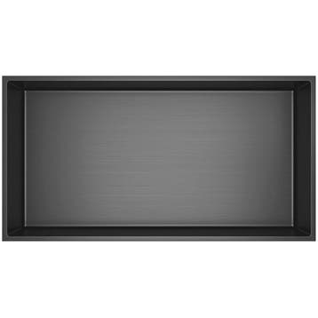 Inbouwnis - Leoni Nima - 30x60x10cm - Gunmetal Grijs, Ophalen of Verzenden, Nieuw, Rvs