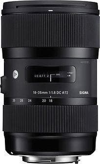 Sigma A 18-35 mm F1.8 DC HSM 72 mm filter (geschikt voor, Verzenden, Gebruikt, Standaardlens