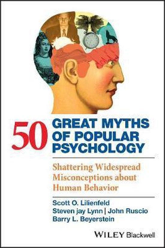 50 Great Myths Of Popular Psychology 9781405131124, Boeken, Taal | Engels, Gelezen, Verzenden