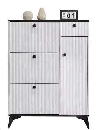 Brede Schoenenkast met 3 Kleppen en Opberglade, Verzenden, Nieuw