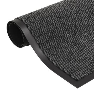 vidaXL Droogloopmat rechthoekig getuft 120x180 cm antraciet, Verzenden, Nieuw