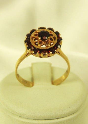 Ring - 18 karaat Roségoud - 2.50ct. tw. Granaat - Granaat -, Nieuw
