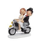 Taarttopper Bruidspaar op Motorfiets Komisch Polystone 8,5cm, Hobby en Vrije tijd, Verzenden, Nieuw