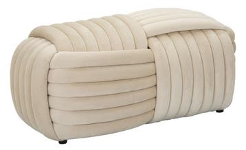 BANKJE SOFTY CRÈME CM 90X45X45, Huis en Inrichting, Banken | Bankstellen, Ophalen of Verzenden, Nieuw