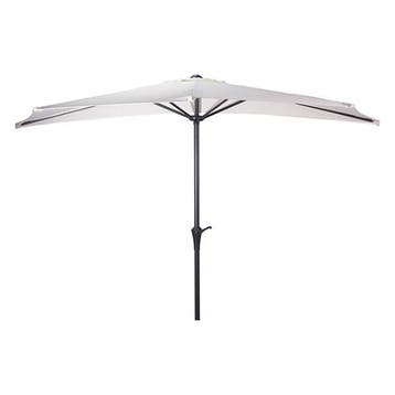 Parasol | Gardalux | Ø 270 cm (Crème, Half), Tuin en Terras, Parasols, Verzenden, Nieuw