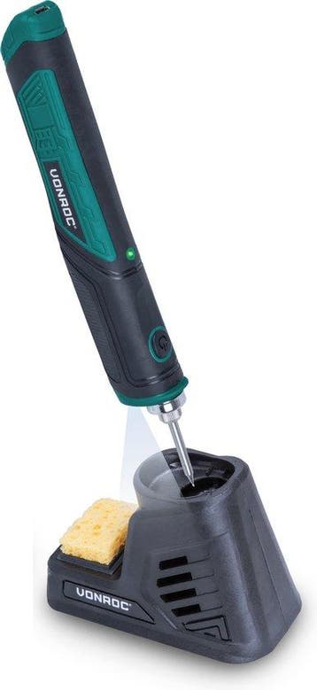 2dekans | VONROC Soldeerbout 4V – Max. 450°C – Incl., Ophalen of Verzenden, Zo goed als nieuw