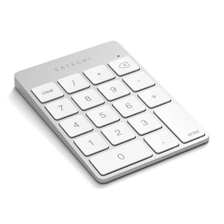 Satechi Aluminum Slim Rechargeable Bluetooth Keypad Numeriek, Computers en Software, Toetsenborden, Zo goed als nieuw, Verzenden