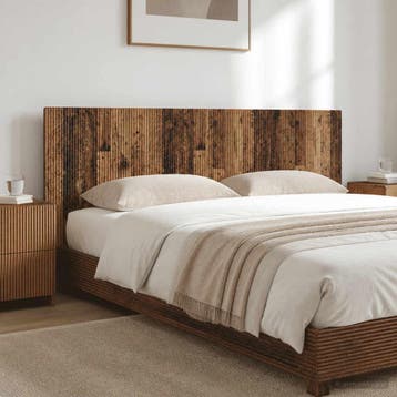 vidaXL Wandgemonteerd Hoofdeinde ARNHEM Oud hout Bewerkt, Verzenden, Nieuw, Bruin, Hout