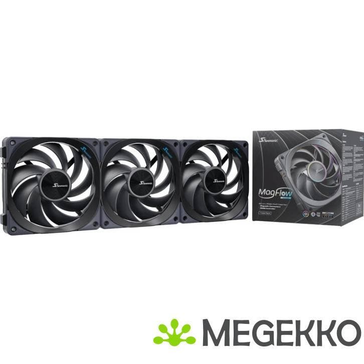 Seasonic MagFlow ARGB 3-fan kit, 120mm, Computers en Software, Computerkoelers, Nieuw, Verzenden