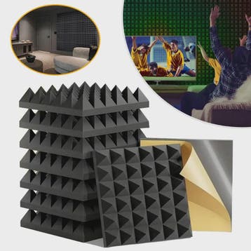 24x Akoestisch Schuim Panelen Zelfklevend - Geluidsisolatie, Verzenden, Nieuw