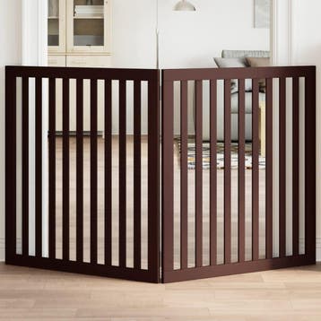 vidaXL Hondenhek inklapbaar 2 panelen 160 cm populierenhout, Dieren en Toebehoren, Honden-accessoires, Verzenden, Nieuw