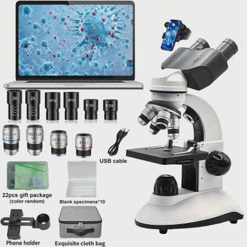 Professioneel Binoculair Optisch Microscoop (40x-5000x) met, Audio, Tv en Foto, Verzenden, Nieuw