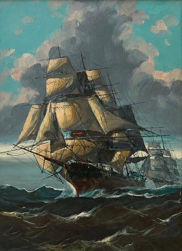 Louis Papaluca (1890-1934) - Veliero