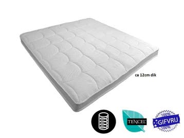 Tencel topper NASA traagschuim XXL 12cm dik - diverse maten, Verzenden, Nieuw