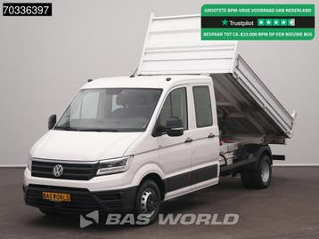 Volkswagen Crafter 177pk Kipper Dubbele Cabine Dubbellucht A, Stof, Gebruikt, Euro 6, Volkswagen