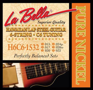 La Bella H6C6-1532 Hawaiian Lap Steel C6 gitaarsnaren, Verzenden, Nieuw