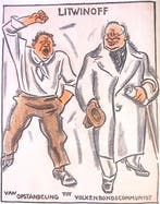 Spotprent over het gedrag van Litwinoff (lijst optie), Verzenden