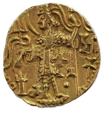 . Kushanrijk Shaka (AD 325 - 345). Gold Dinar 320 A.D.