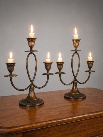 Decoratief ornament - Duitsland - paar kandelaars