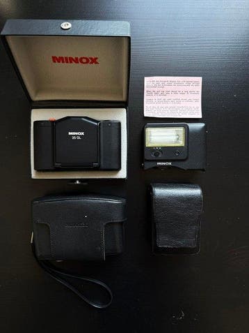 Minox GL + Blitz, Ledertasche und Etuis | Analoge opvouwbare, Audio, Tv en Foto, Fotocamera's Analoog, Nieuw