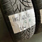 2 x Nokian 185-65-15 Winterbanden 5,5mm, Gebruikt, 15 inch, Band(en), Personenwagen