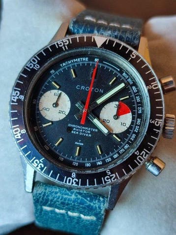 Croton - Cronomaster Aviator Sea Diver - Ref. 107 - Heren -, Nieuw
