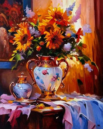 Dmytro Pekhterev (1970) - A Vase Full of Summer