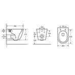 Wandcloset Best Design Morrano Rimfree Blinde Bevestiging, Ophalen of Verzenden, Nieuw