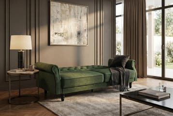 Slaapbank MAISON BELLE AFFAIRE 220cm vogue velour fluweel, Ophalen of Verzenden, Nieuw